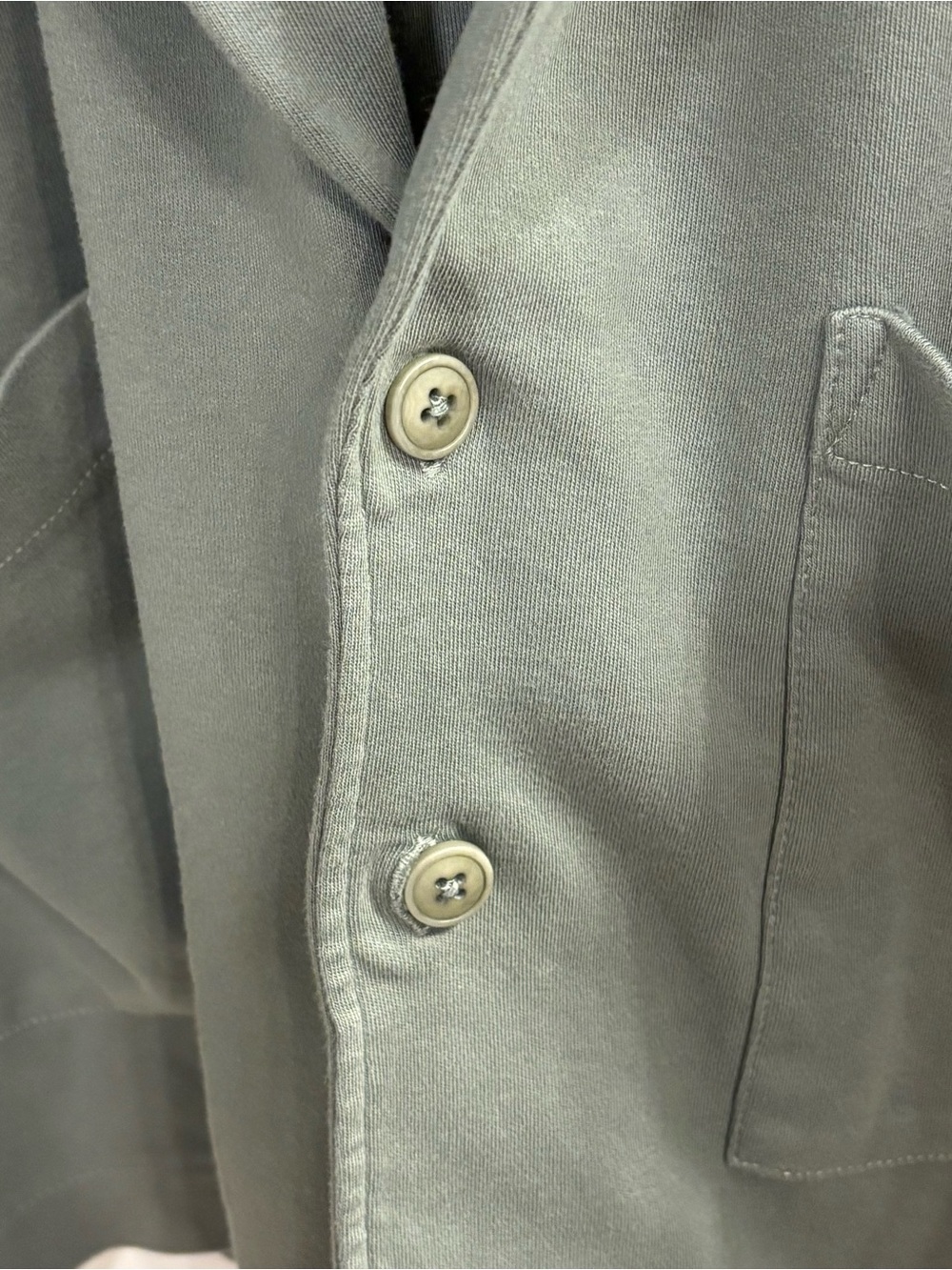 Pact Airplane Relaxed Blazer Womens XL Sage Green Organic Cotton Travel Jacket - Picture 2 of 10